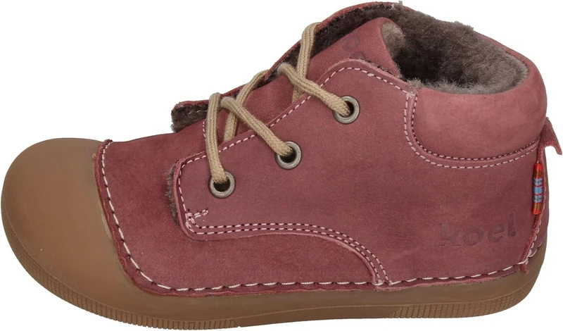 KOEL Barefoot Lauflernschuhe - AVA Bio Nubuk Lambswool Blue 20 EU Blossom Altrose, 20 EU Blossom Alt