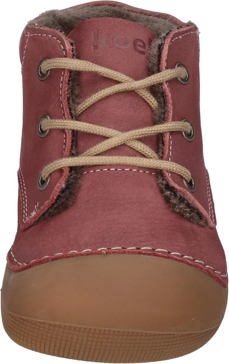 KOEL Barefoot Lauflernschuhe - AVA Bio Nubuk Lambswool Blue 20 EU Blossom Altrose, 20 EU Blossom Alt