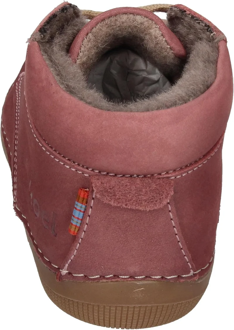 KOEL Barefoot Lauflernschuhe - AVA Bio Nubuk Lambswool Blue 20 EU Blossom Altrose, 20 EU Blossom Alt