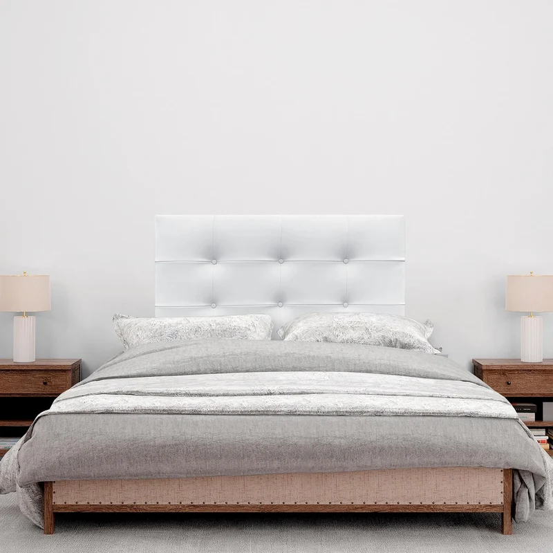 DHOME Kopfteil, gepolstertes Bett Kopfteil 8cm dick. Gepolstertes Kopfteil ACUALINE Stoff und Kunstl
