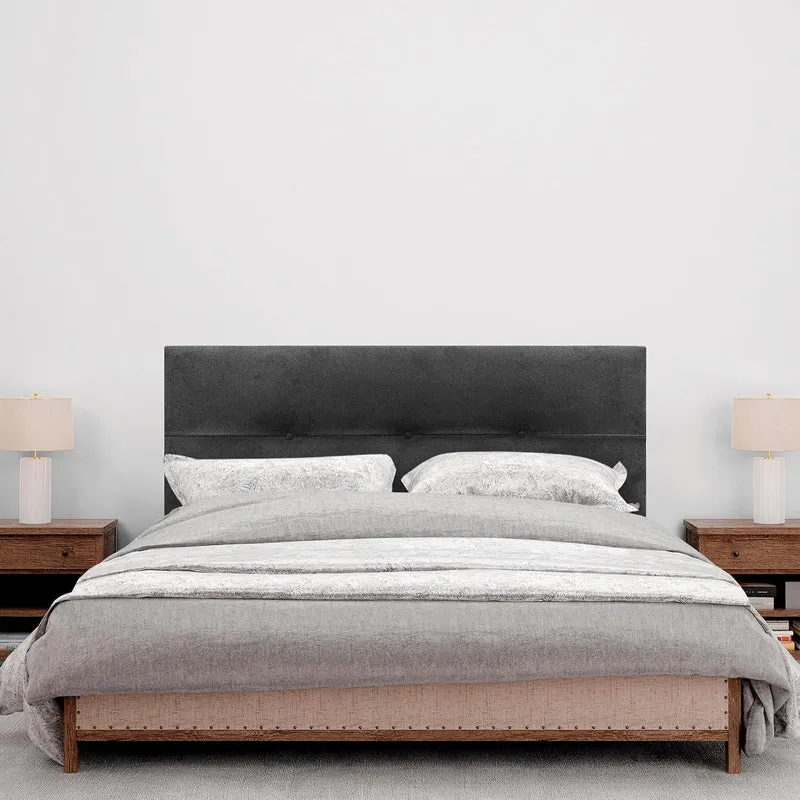 DHOME Kopfteil aus Kunstleder oder Stoff AQUALINE Pro Kopfteil Polsterkopfteil Luxusbett (Stoff Schw