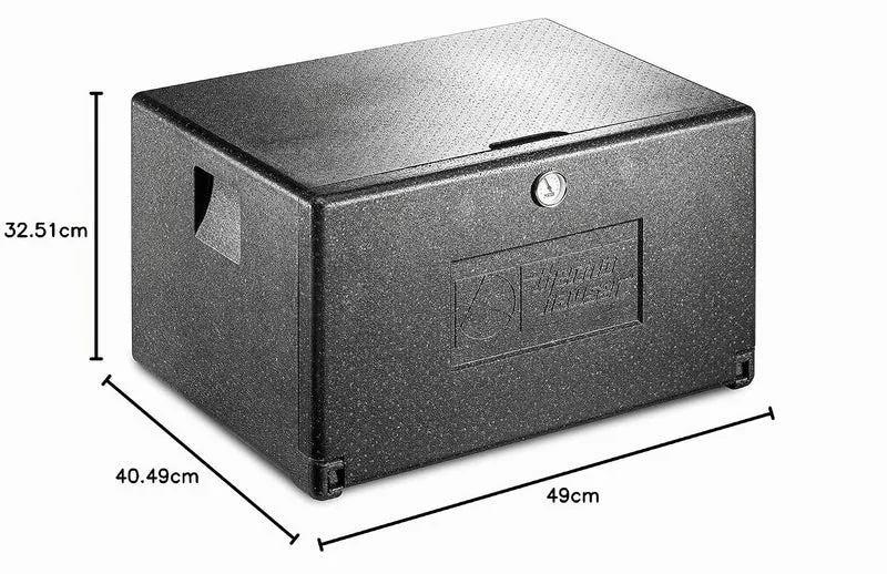 thermohauser EPP-Thermobox Combi Junior Universal Quer schwarz, mit Fronteinschub,68,0x49,0x40,5cm,4