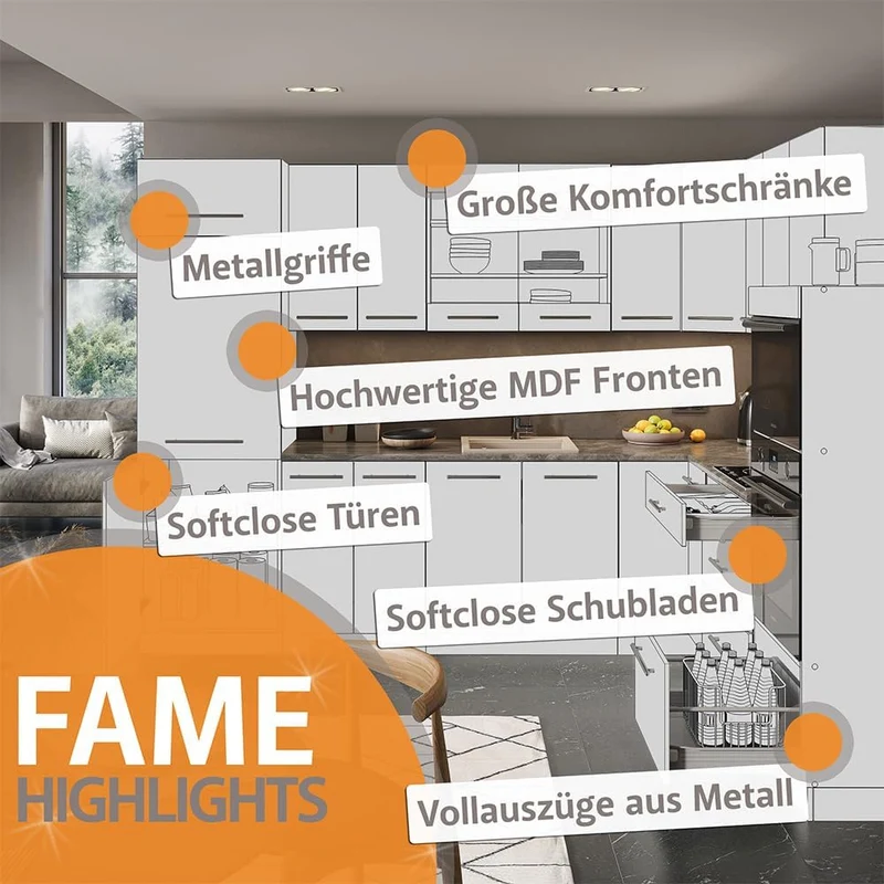 Vicco Kücheninsel Fame-Line, Grün-Gold Landhaus/Weiss, 30 cm ohne Arbeitsplatte Grün-gold Landhaus R