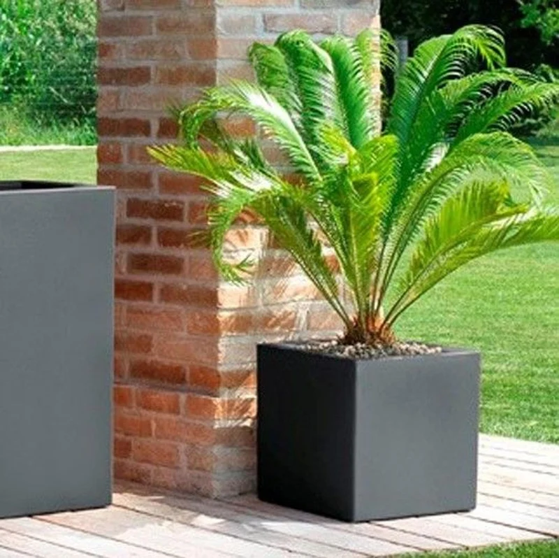Schio Cubo anthrazit 40 40x40x40cm, double wall 40 cm Anthrazit, 40 cm Anthrazit