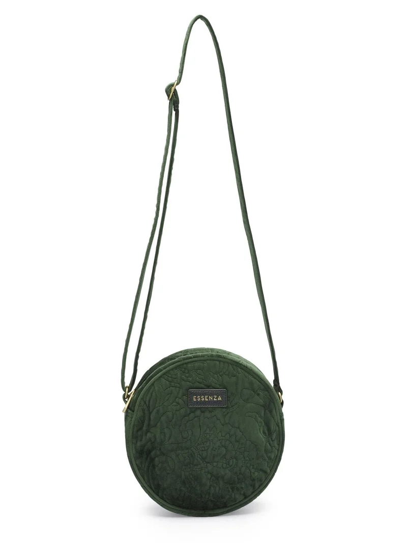ESSENZA Schultertasche Reese Velvet Grösse One Size Grün, Grün