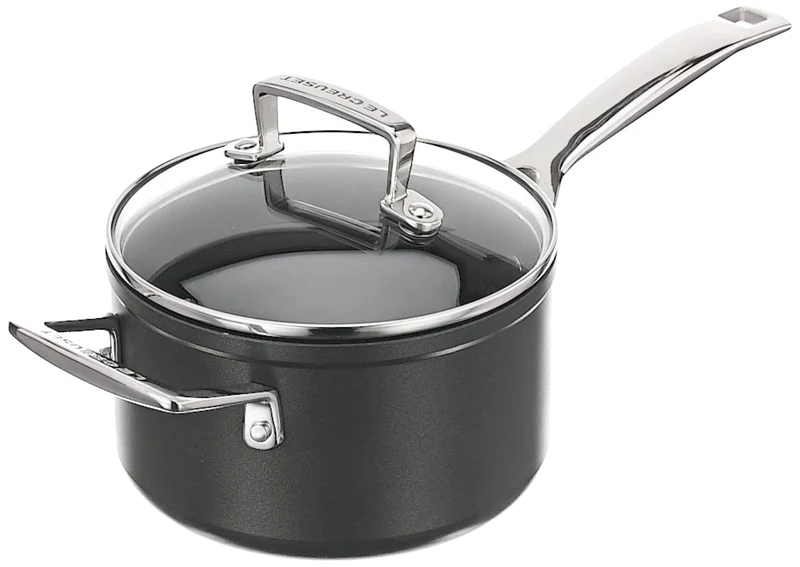 Le Creuset Aluminium-Antihaft Profitopf, Ø 16 cm, Für alle Herdarten inkl. Induktion geeignet, Anthr