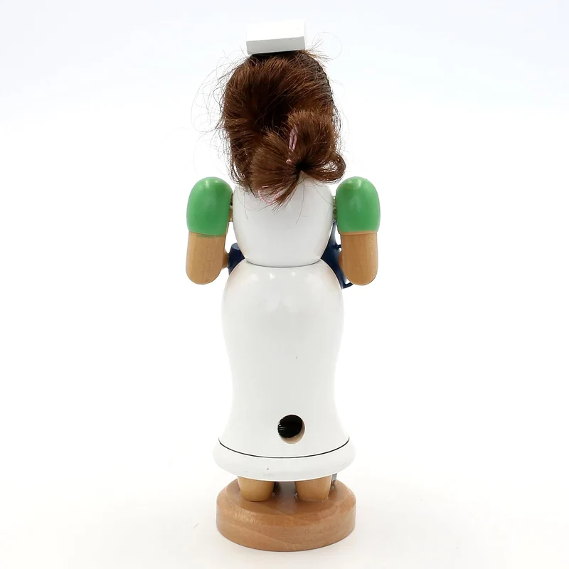 Dekohelden24 Räuchermann als Krankenschwester, ca.19 cm, Krankenschwester