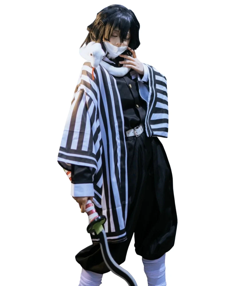 FCCAM Agatsuma Zenitsu Cosplay Kimono Vollständiger Satz Anime Zenitsu Cosplay Kostüm Erwachsene Sch
