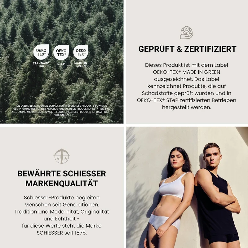 Schiesser Boxspringbett Spannbettlaken Flexi aus 95% gekämmter Baumwolle und 5% Elasthan für maximal