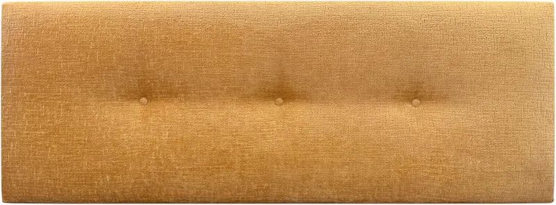DHOME Kopfteil Natürliche Wolle Finish mit Knöpfen gepolstert Kopfteil Bett Schlafzimmer gepolstert