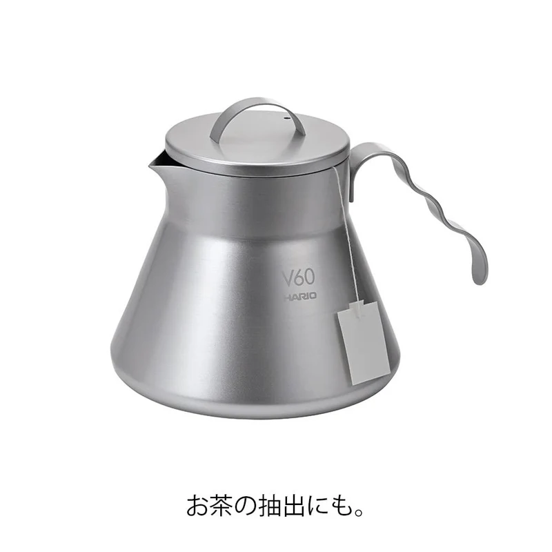 HARIO O-VCSM-50-HSV V60 Metall-Kaffeeheber, 500 ml, Silber, hergestellt in China Server, Server