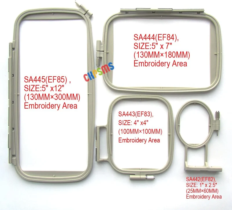 CKPSMS Marke - #Embroidery Hoop-4 Stickrahmen Kompatibel mit Brother PE770 PE700 PE700II PE-770 Cond