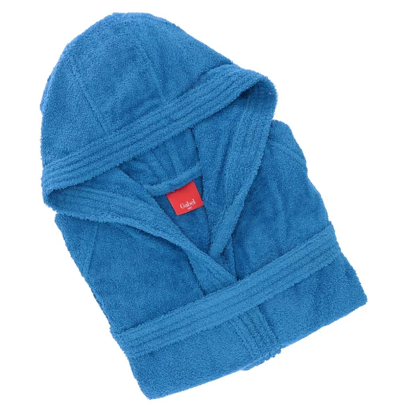 Gabel 09800 29 Bademantel, Baumwolle, Elektrischblau, XXL, Elektrischblau