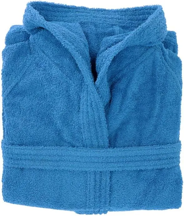 Gabel 09800 29 Bademantel, Baumwolle, Elektrischblau, XXL, Elektrischblau