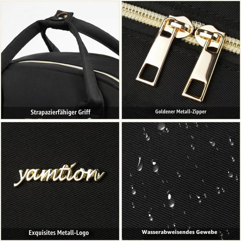 YAMTION Laptop Rucksack Damen 17,3 Zoll,Schulrucksack Mädchen Teenager Schultasche Frauen für Schule