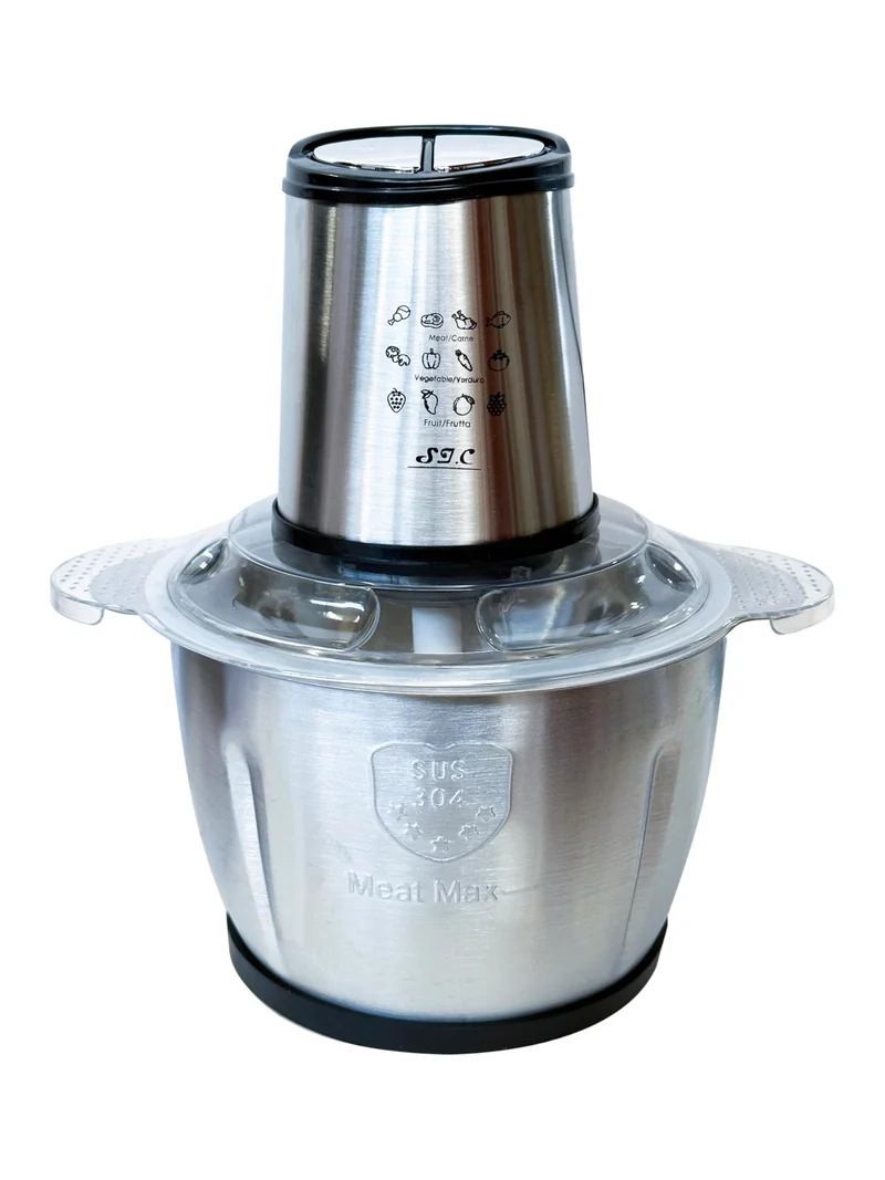 Zerkleinerer Küche Elektrisch,fleischwolf elektrisch, Mixer,300 W, 2L Edelstahlbehälter,2 Geschwindi