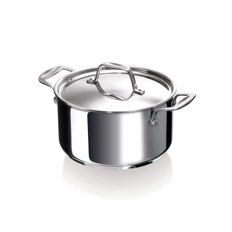 BEKA Chef Kochtopf, Edelstahl, Silber, 24 cm