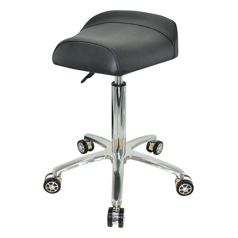 VAKON SALON - Breitsitz Arbeitshocker auf Rollen, höhenverstellbar von 55-75 cm - Drehhocker, Rollho
