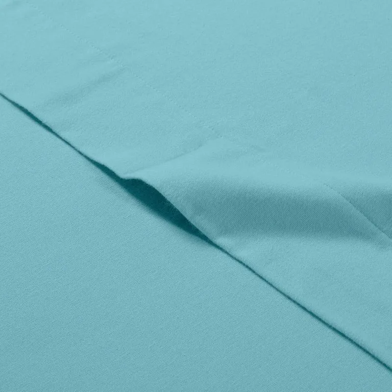 Caleffi Einfarbiges Flanell-Bettwäsche-Set, Anice, Einzelbett Einzelbett Anis, Einzelbett Anis