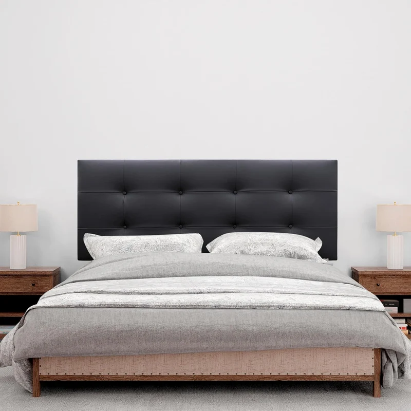 DHOME Kopfteil, gepolstertes Bett Kopfteil 8cm dick. Gepolstertes Kopfteil ACUALINE Stoff und Kunstl