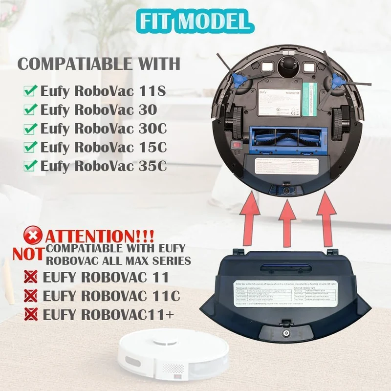 Ytaland Ersatz Staubbox Staubbehälter Box Reinigungswerkzeug für Eufy RoboVac 11S, 15C, 30, 30C, 35C