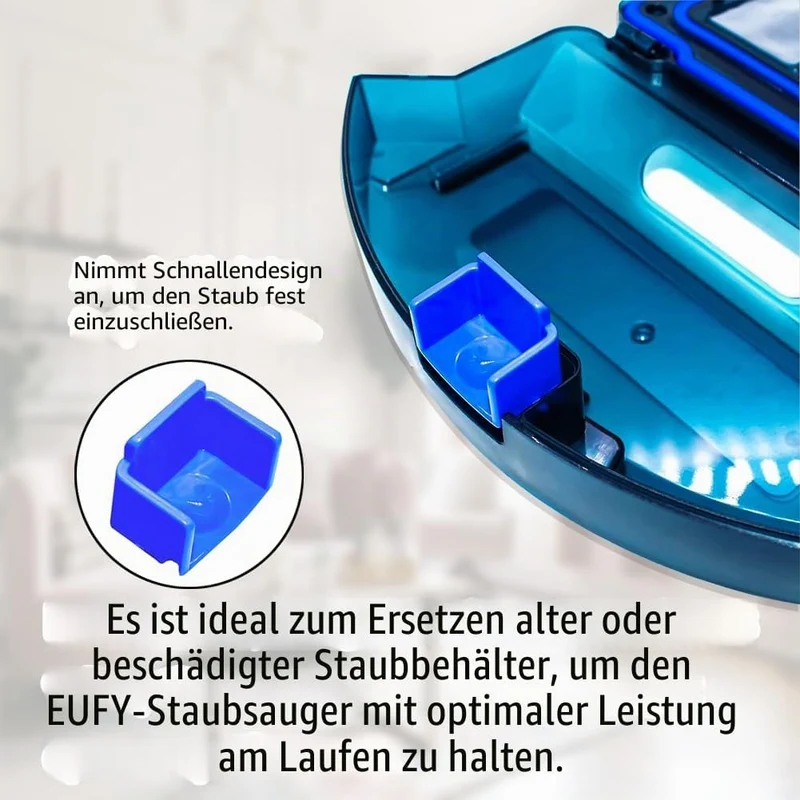 Ytaland Ersatz Staubbox Staubbehälter Box Reinigungswerkzeug für Eufy RoboVac 11S, 15C, 30, 30C, 35C