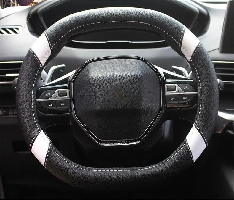 Mayco Bell Mikrofaser Leder Auto Lenkradbezug Fit für Peugeot 206 207 208 2016-2019 508 208 2019 e-2