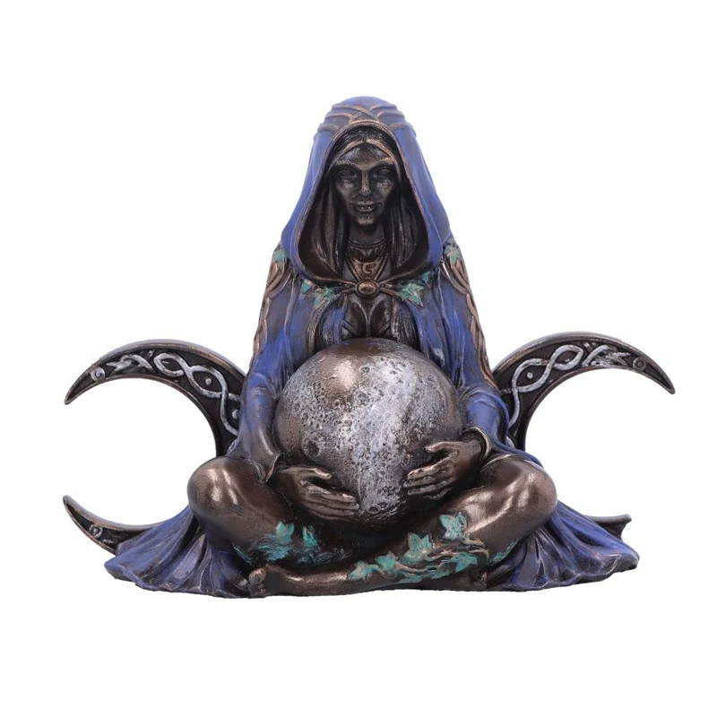 Nemesis Now Dreifach-Mond-Göttin-Figur, 8,5 cm, Violett