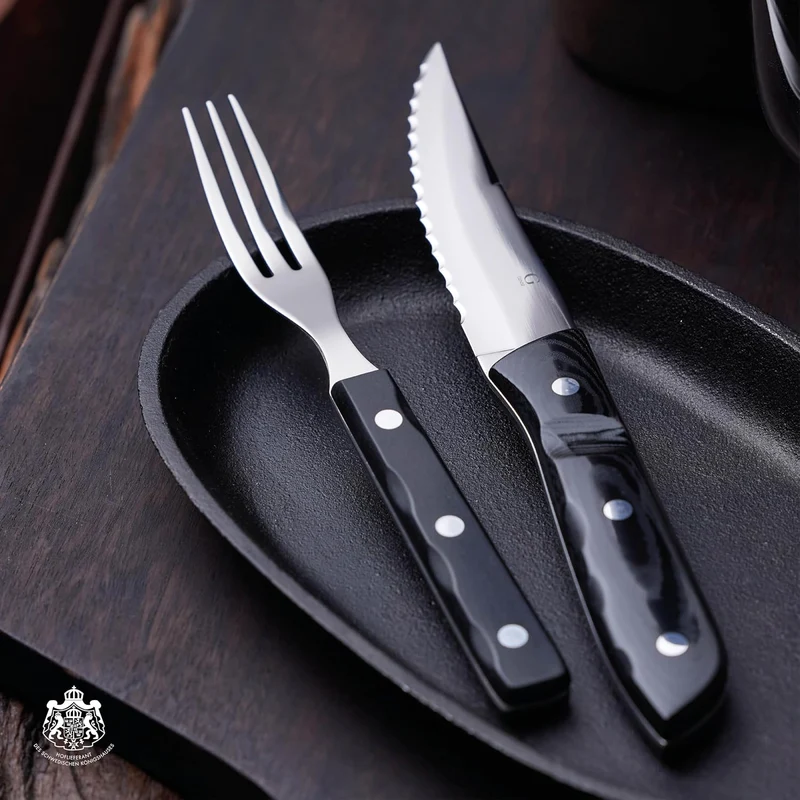 Gense Old Farmer Classic Steak Besteck 8 Teilen Holz/Stahl, Holz/Stahl