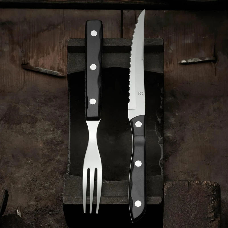 Gense Old Farmer Classic Steak Besteck 8 Teilen Holz/Stahl, Holz/Stahl