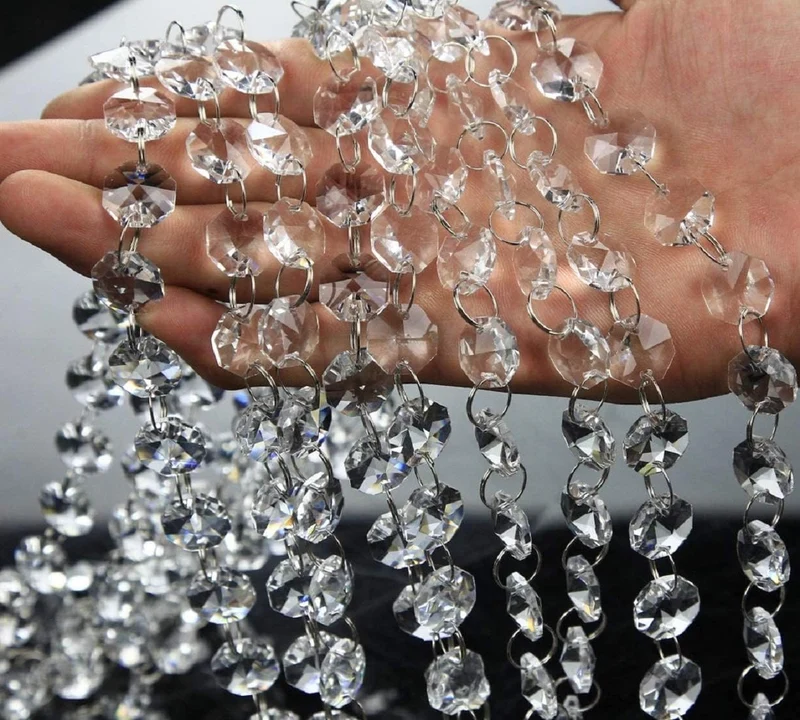 LANLONG Luxuriöse Kristall-Blumenständer für Hochzeit, Mittelstücke auf dem Boden, hoch, Metall, Blu