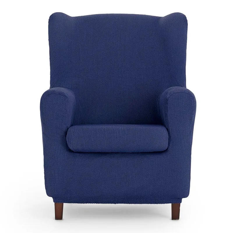 Eysa - Bezug für Ohrensessel, elastisch, Blau, Blau