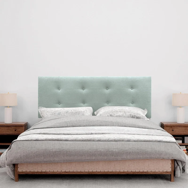 DHOME Kopfteil, gepolstertes Bett Kopfteil 8cm dick. Gepolstertes Kopfteil ACUALINE Stoff und Kunstl
