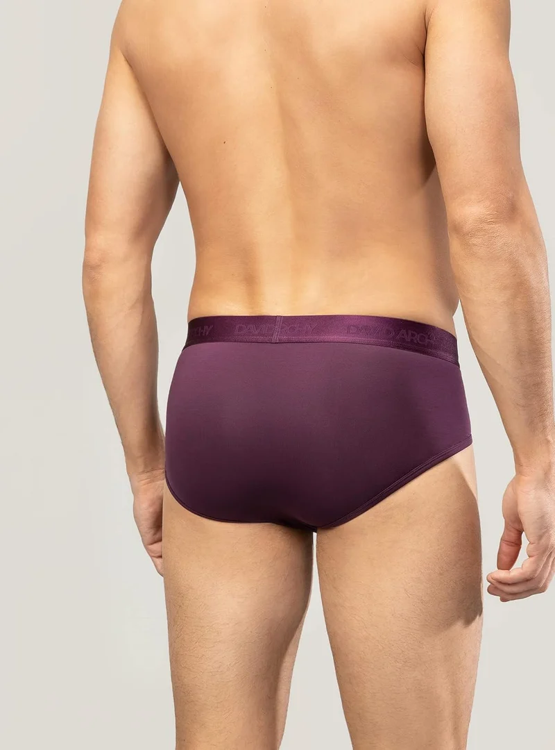 DAVID ARCHY Slip Herren Unterw Che mit Beutel Unterhosen Ultra Weiche und Atmungsaktive 4er Pack S S