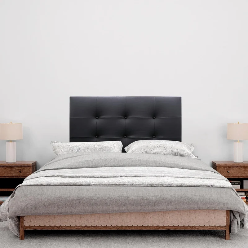 DHOME Kopfteil, gepolstertes Bett Kopfteil 8cm dick. Gepolstertes Kopfteil ACUALINE Stoff und Kunstl
