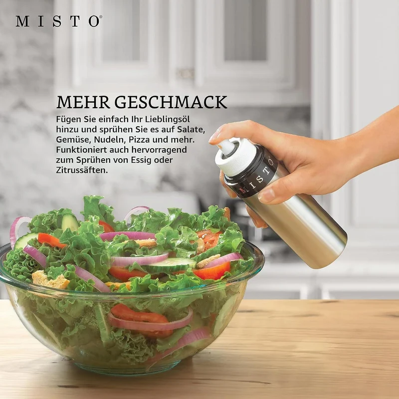 MISTO 5104222 Ölsprüher, Aluminium, Silber-2 2 Stück, 2 Stück