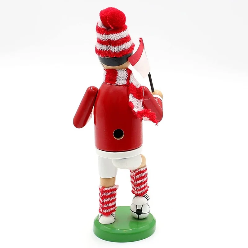 Hochwertiger Räuchermann Modell " FUSSBALLER rot - weiss " Grösse ca. 20cm Rot / Weiss, Rot / Weiss