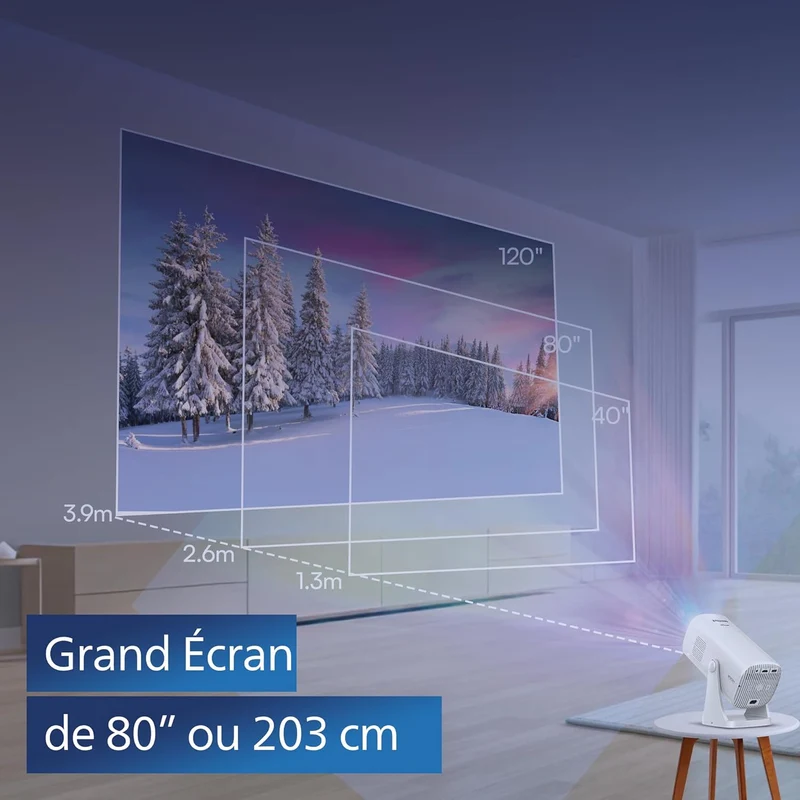 NPX230 Philips, Neopix 230Smart, Heimkinoprojektor, Verschiedene Bildkorrekturoptionen, Full HD 1080
