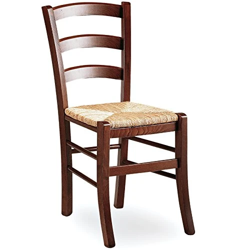 ZStyle Stuhl Venezia aus Holz, Nussbaum, Restaurant, Bauernhof, Küche, Zuhause, klassische Kunst (St