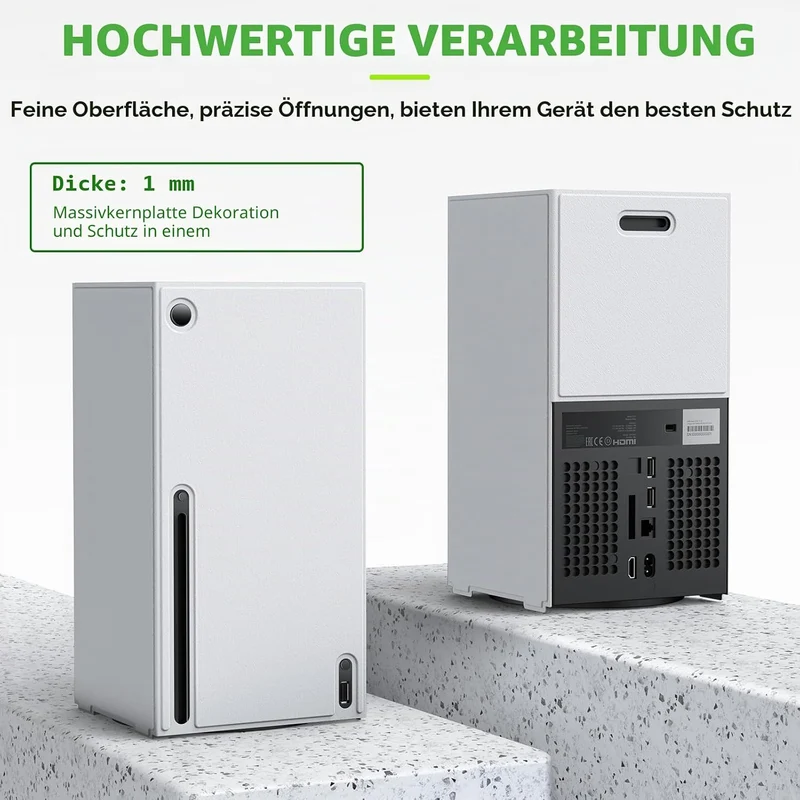 WOLIBEAR Magnetische Smart Wraps für Xbox Series X Konsole, Vollschutz Schutzhülle Case für Xbox Ser
