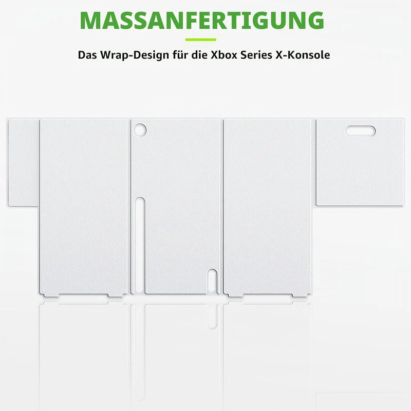 WOLIBEAR Magnetische Smart Wraps für Xbox Series X Konsole, Vollschutz Schutzhülle Case für Xbox Ser