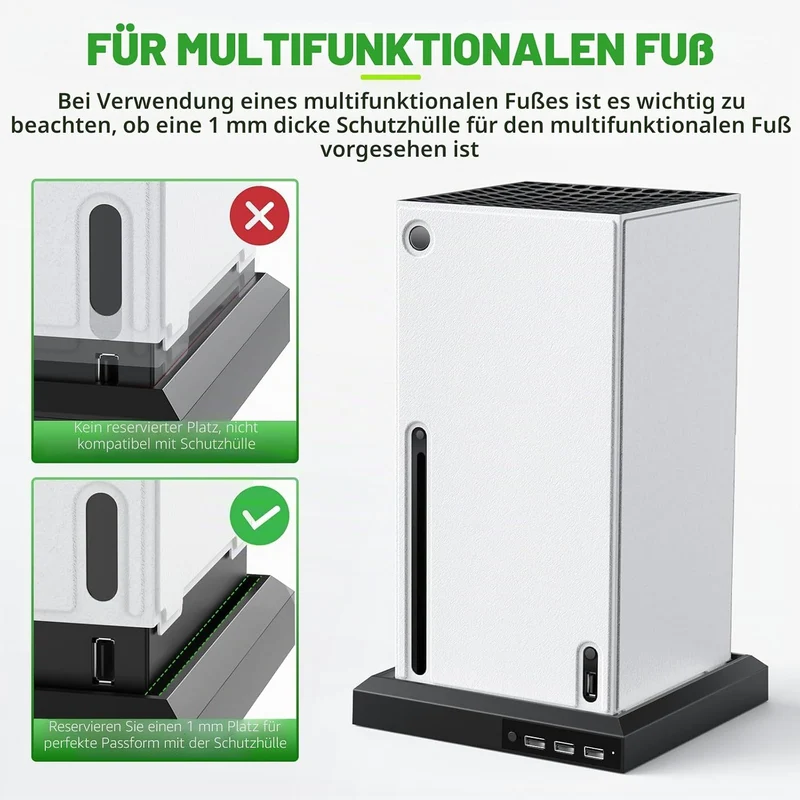 WOLIBEAR Magnetische Smart Wraps für Xbox Series X Konsole, Vollschutz Schutzhülle Case für Xbox Ser