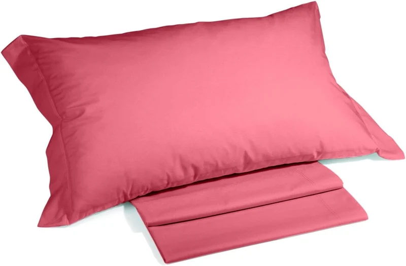 Caleffi Baumwolle, einfarbig, Bettwäsche, Koralle, Doppelbett 160 x 190 cm Koralle, 160 x 190 cm Kor