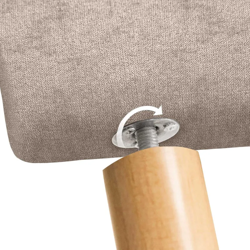 DHOME Kopfteil, gepolstertes Bett Kopfteil 8cm dick. Gepolstertes Kopfteil ACUALINE Stoff und Kunstl