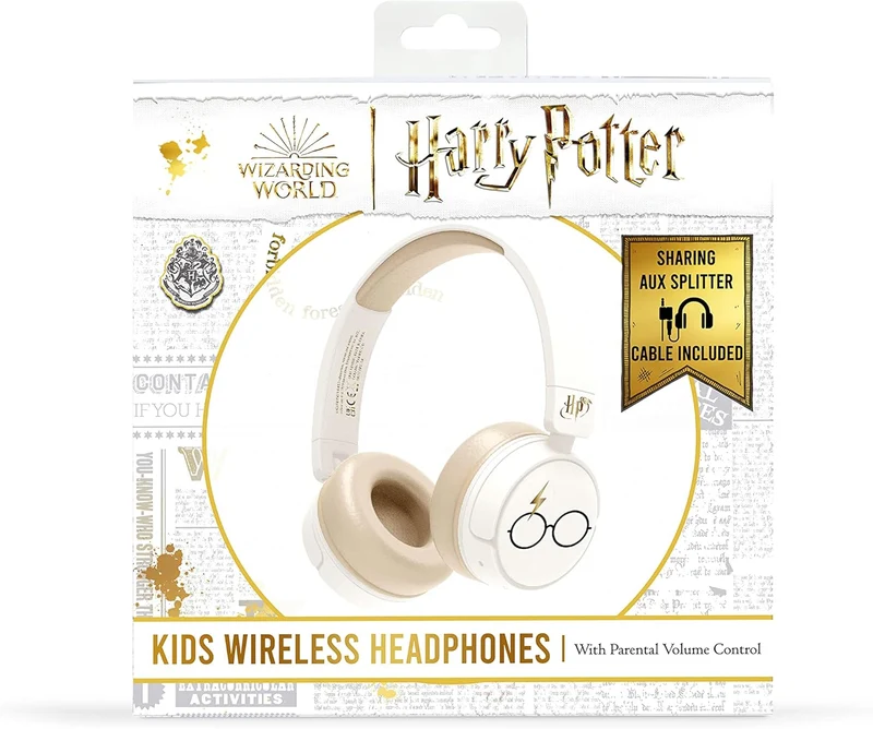 OTL Technologies HP0990 Harry Potter Kinder-Kopfhörer, kabellos, cremefarben, Einheitsgrösse