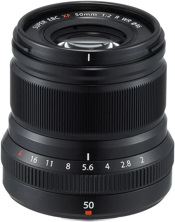 Fujifilm FUJINON XF50mm F2 R WR Objektiv schwarz schwarz Single, schwarz Single