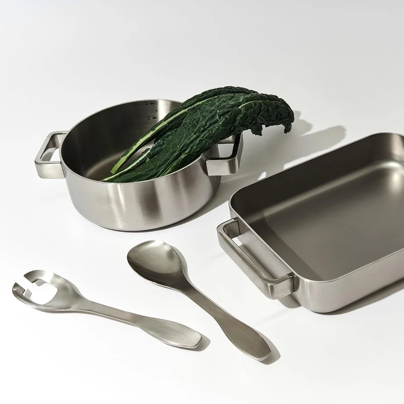 Iittala 1009875 Collective Tools Salatset 2-teilig, Edelstahl, Salatset 2-teilig