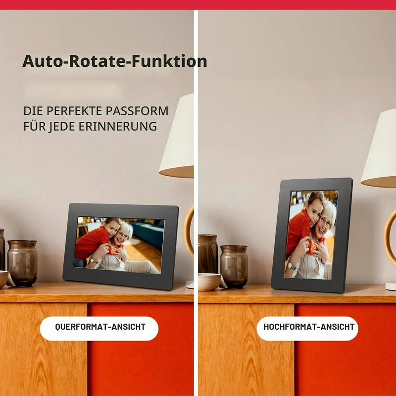 Agfa Photo - Bilderrahmen Realiview 7' 7 Zoll mit WLAN, 7 Zoll mit WLAN