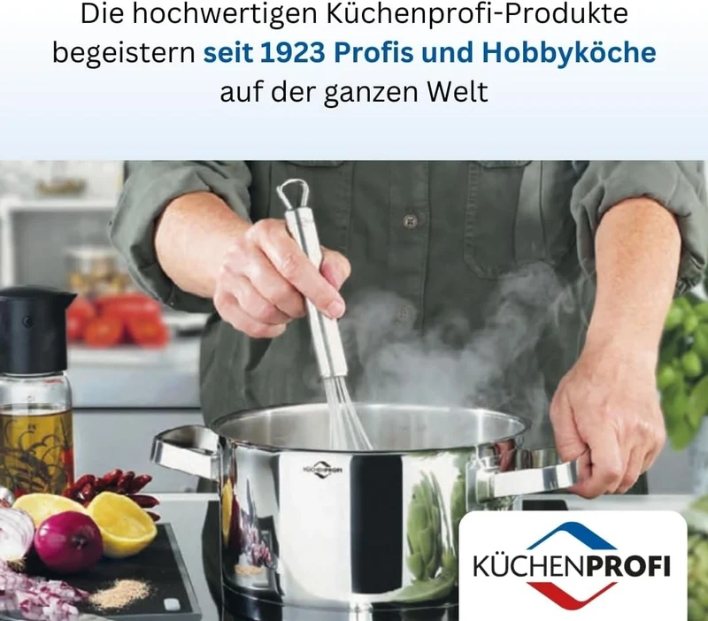 Küchenprofi Profi Passiergerät Edelstahl rostfrei, ø 20cm, spülmaschinenfest, inkl. 4 Lochscheiben,