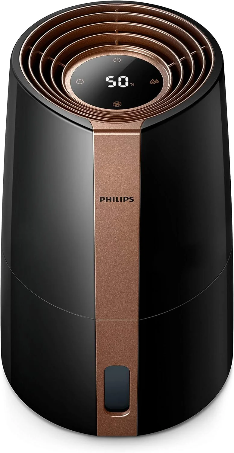 Philips Luftbefeuchter 3000 Serie HU3918/10, schwarz & Series 3000 Luftbefeuchter für Räume bis 45 m